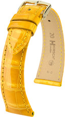 Žlutý kožený řemínek Hirsch London M 04307173-1 (Aligátoří kůže) Hirsch selection