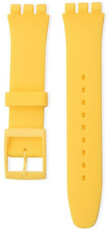 Unisex žlutý silikonový řemínek pro hodinky Swatch 17mm