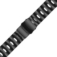 Řemínek QuickFit 22mm, ocelový, černý (Garmin Fenix 7/6/5, Epix 2, MARQ 2 aj.)