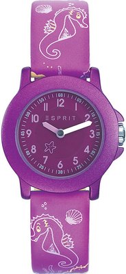 Esprit TP10345 Purple ES103454013 (motiv mořský koník + pastelky jako dárek)