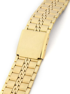 Dámský kovový zlatý náramek na hodinky AU-095