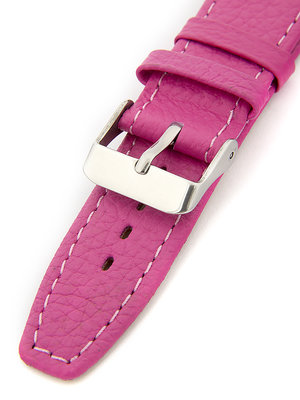 Dámský kožený růžový řemínek k hodinkám W-309-B