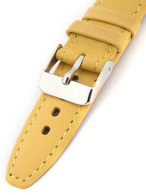 Dámský kožený žlutý řemínek k hodinkám W-309-E