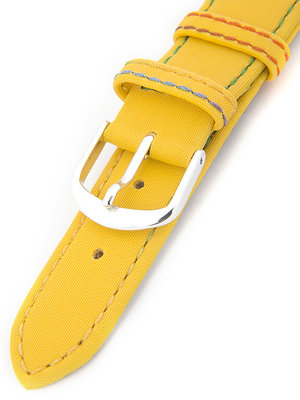 Dětský kožený žlutý řemínek k hodinkám R-YL1
