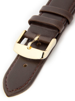Pánský kožený hnědý řemínek k hodinkám W-405-B1