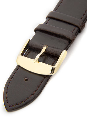 Pánský kožený hnědý řemínek k hodinkám W-405-B
