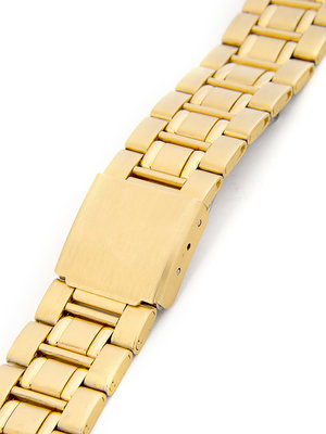 Unisex kovový zlatý náramek na hodinky AU-096