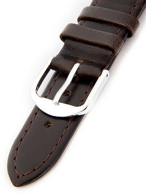 Unisex kožený hnědý řemínek k hodinkám W-B1