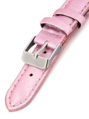Dámský kožený růžový řemínek k hodinkám R1-PI3