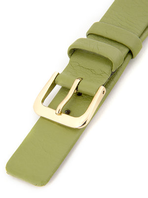 Dámský kožený zelený řemínek k hodinkám R1-GR2