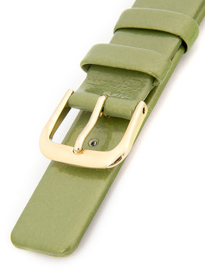 Dámský kožený zelený řemínek k hodinkám R3-GR1