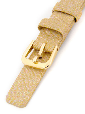 Dámský kožený zlatý řemínek k hodinkám R1-GOL4