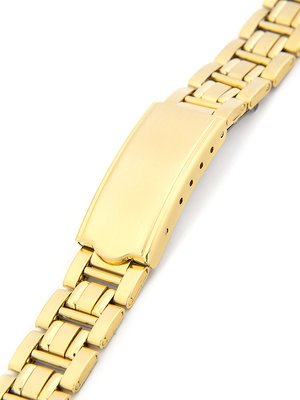 Dámský zlatý kovový náramek na hodinky AU-097