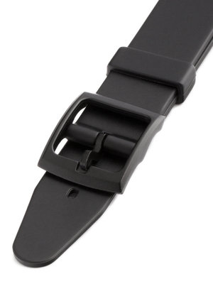 Unisex plastový černý řemínek k hodinkám P012