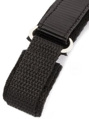 Pánský textilní černý řemínek k hodinkám TR-BK1