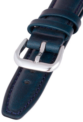 Unisex kožený modrý Condor řemínek k hodinkám 077.05RW