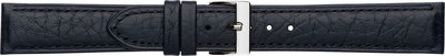 Unisex kožený černý Condor řemínek k hodinkám 608.01RW