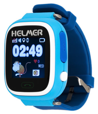 Helmer LK703 modré s GPS lokátorem a dotykovým displejem