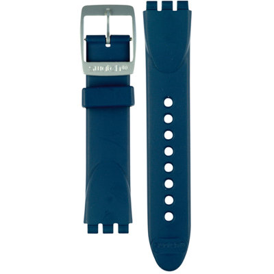 Unisex modrý pryžový řemínek k hodinkám Swatch AYGS7008