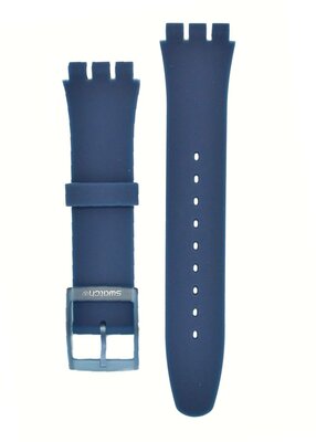 Unisex modrý silikonový řemínek k hodinkám Swatch ASUON700