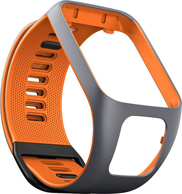 Unisex plastový řemínek TomTom k hodinkám Runner 3 a Spark 3 Gray/Orange (L)