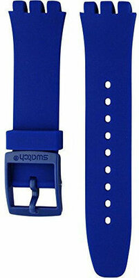 Unisex modrý silikonový řemínek k hodinkám Swatch ASUNS400