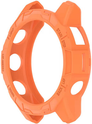 Ochranný kryt pro Garmin Forerunner 955, silikonový, oranžový