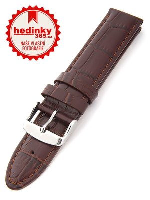 Unisex kožený hnědý řemínek k hodinkám HYP-01-BROWN