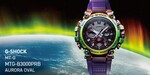 G-Shock MTG-B3000PRB Aurora Oval představení – Když to není žába, je to polární záře