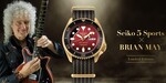 Seiko 5 Sports Brian May "Red Special" představení – Brian má druhou generaci hodinek 