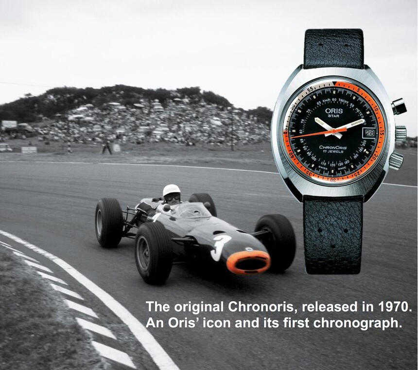Chronoris z roku 1970 byl první chronograf od Orisu. Zdroj: Oris
