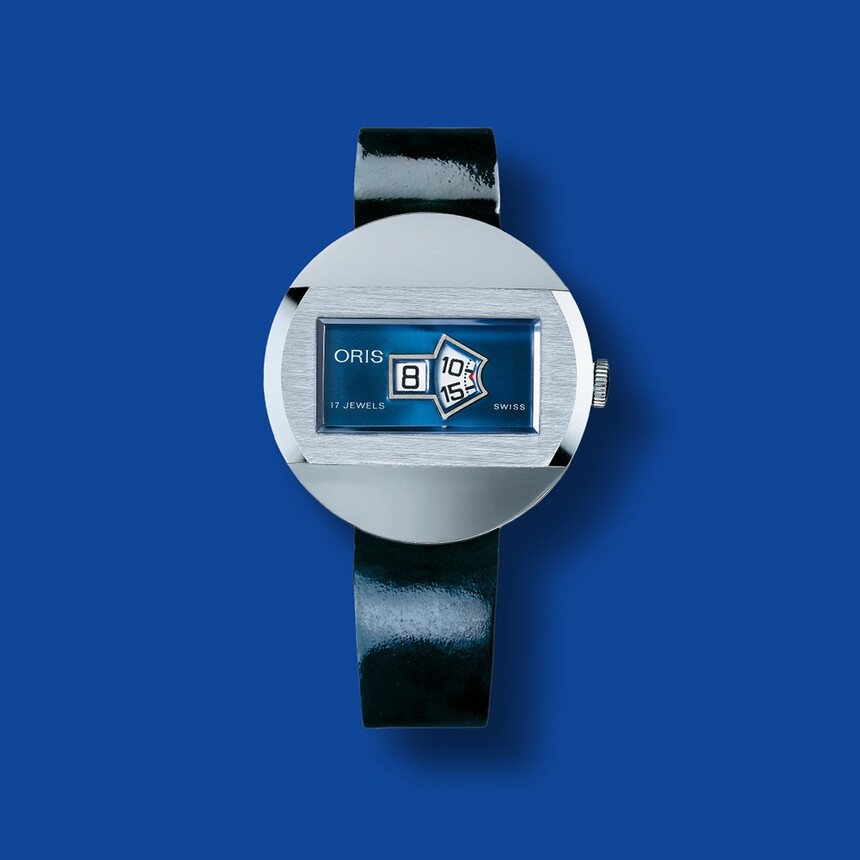 Mechanické hodinky s jumping hour ze 60. let. Zdroj: Oris
