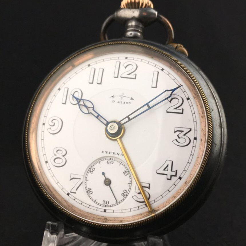 Eterna Alarm Pocket watch 42203 z roku 1910.