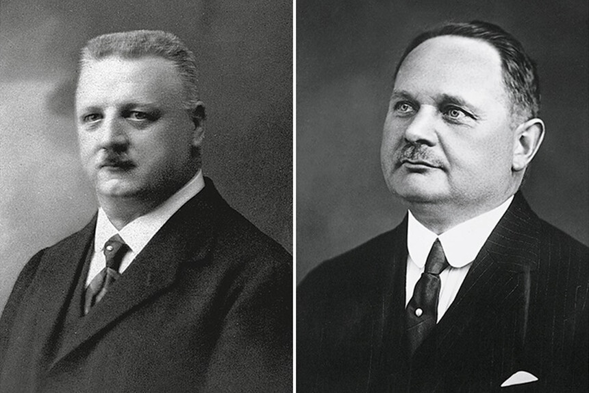 Zakladatelé Orisu Paul Cattin a Georges Christian. Zdroje: Oris.ch