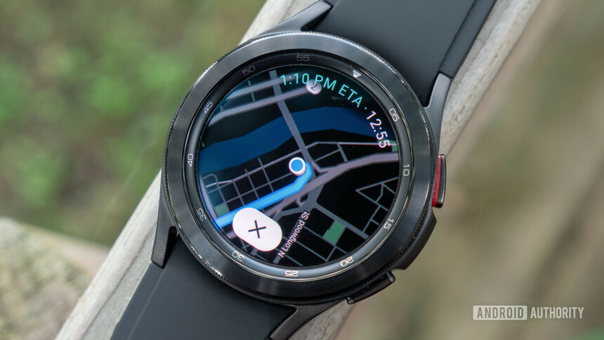 WearOS mapy na hodinkách Samsung Galaxy Watch 4 Classic