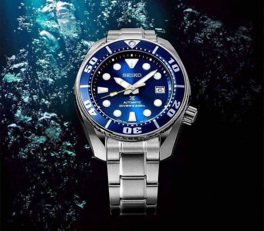 Seiko Sumo Blue Coral z II. generace Sumo zápasníků.