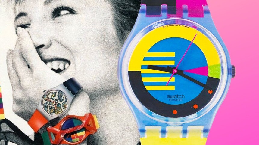 Quartzové hodinky změnily nejen strojek uvnitř, ale i design a vnímání hodinek jako takových. Swatchky z 80. let jsou jasným důkazem. Foto: 
The Retro Show!