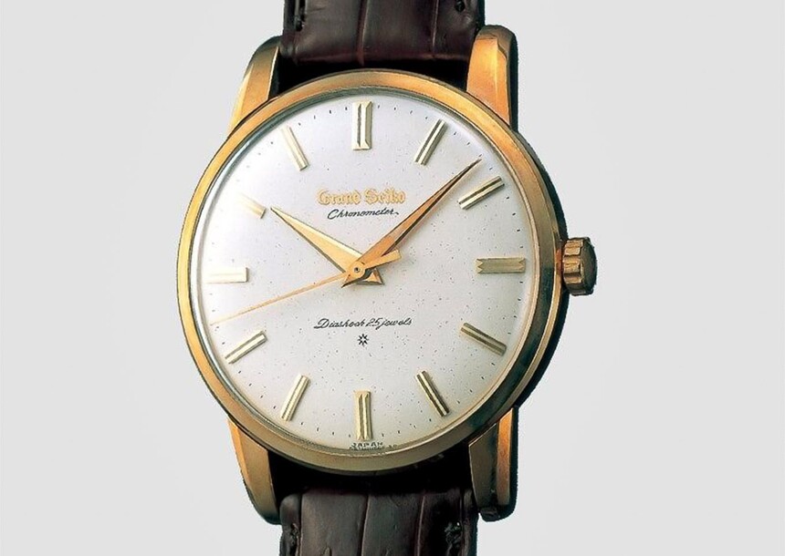 První Grand Seiko, r. 1960, s mechanickým kalibrem 3180.
