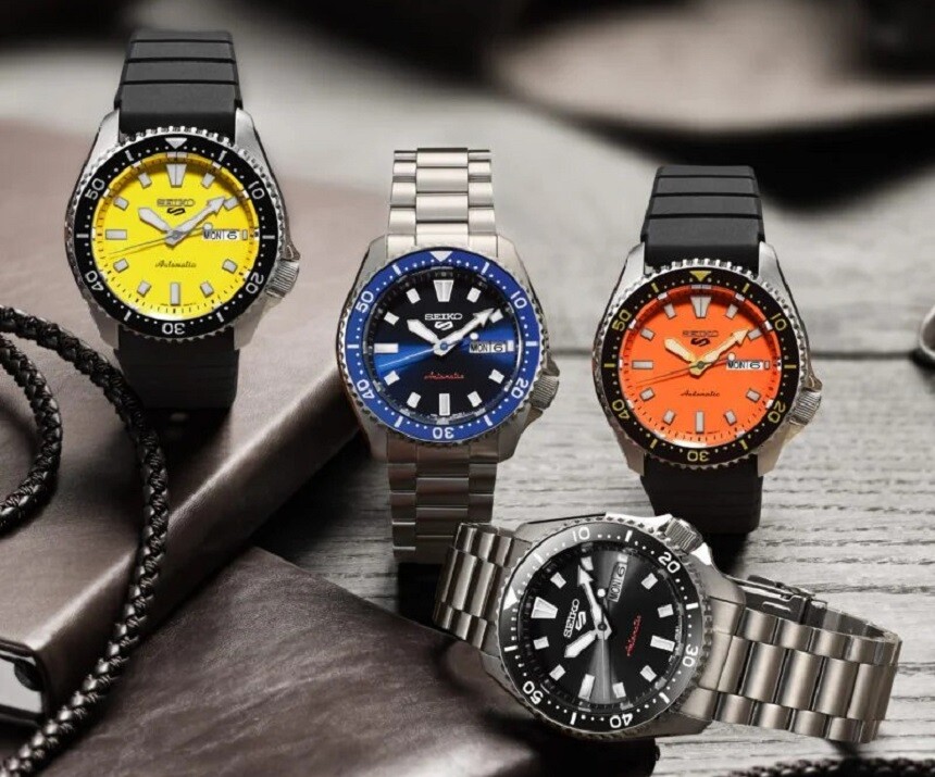 Seiko 5 Sports SRPL83K1, SRPL85K1, SRPL87K1, SRPL89K1 inspirované potápkami Seiko 7002 z 90. let.
