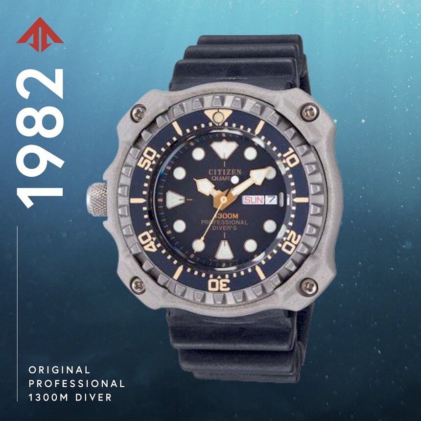 Citizen Professional Diver 1300m, 1982. Foto: Citizen