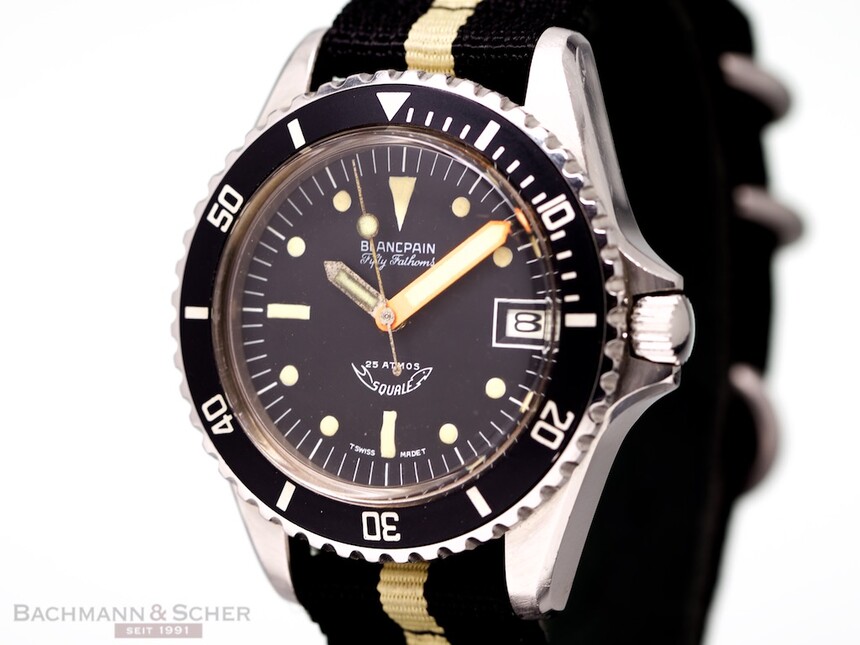 Blancpain Fifty Fathoms Squale, cca 1968. Foto: bachmann-scher.de