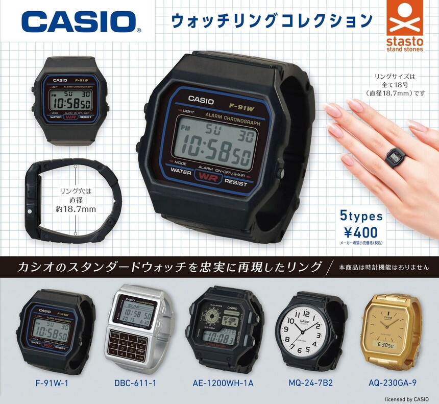 Miniatury známých hodinek Casio. Bohužel nefunkční. Zatím?