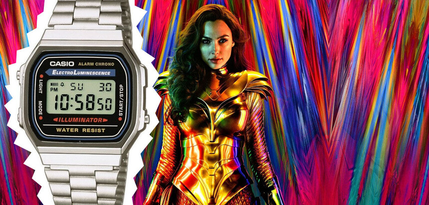 Casio A168 z roku 1995 nosí Wonder Woman.