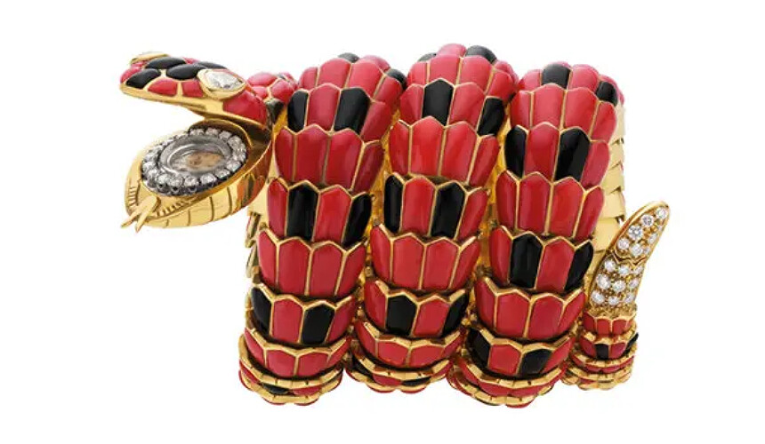 Bulgari Serpenti cca z roku 1965. Zdroj: https://www.nytimes.com/