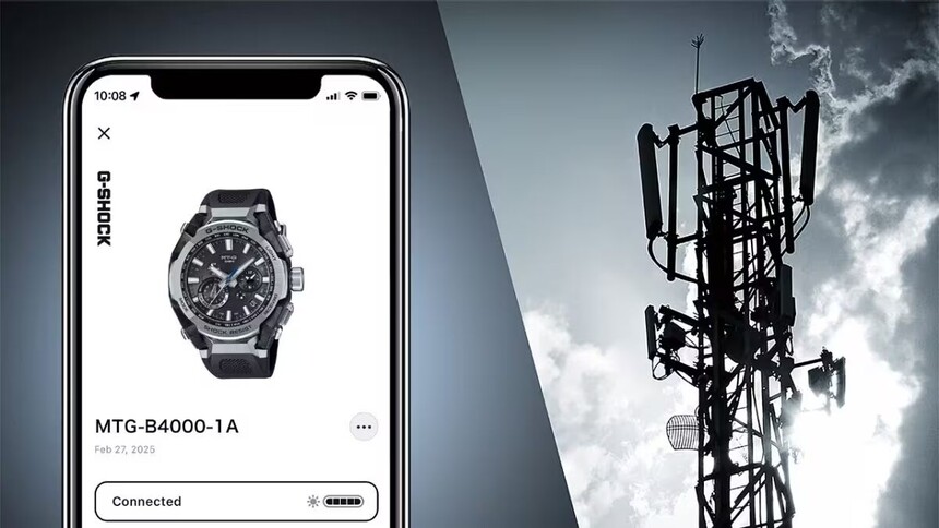 Díky aplikaci Casio Watches je nastavení velmi pohodlné.