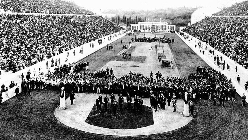 Slavnostní zahájení Letní olympiády v Athénách; 1896. Foto: Wikipedia
