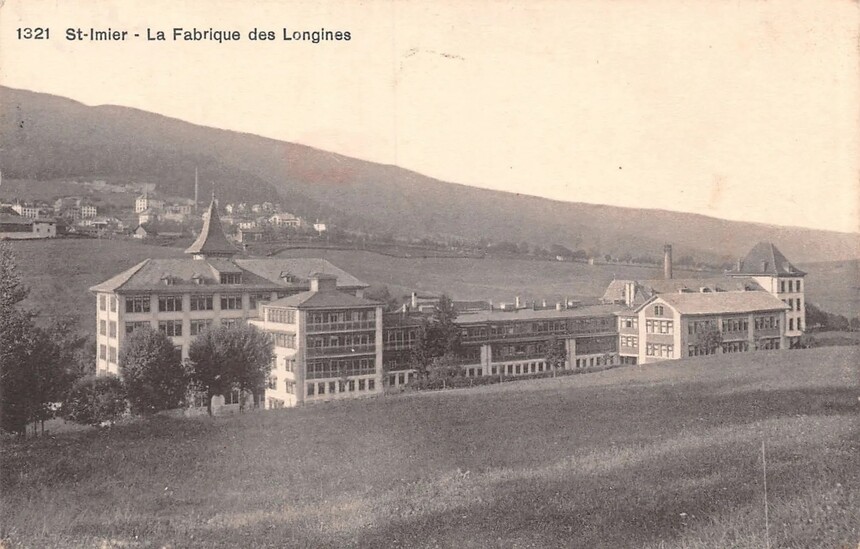Rychle rostoucí továrna na Les Longines, cca 1899. Foto: https://grail-watch.com