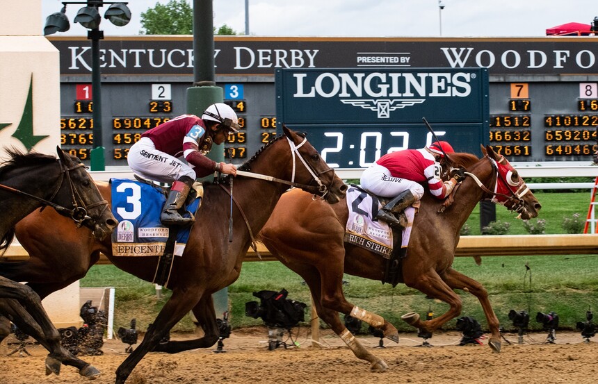 Longines jako hlavní časomíra na Kentucky Derby. Foto: townandcountrymag.com
