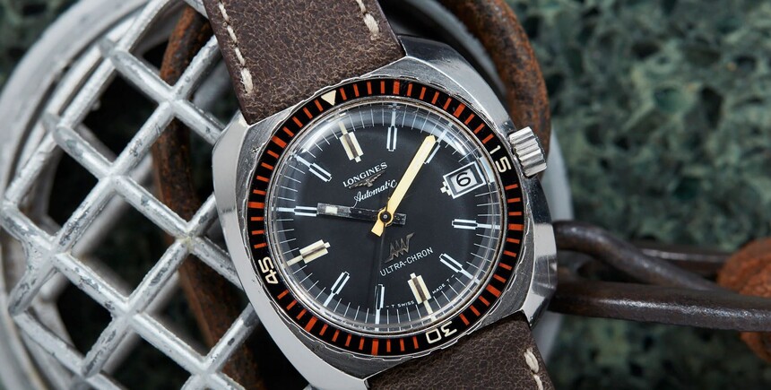 Longines Ultra-Chron Diver s hi-beat strojkem. Foto: analogshift.com