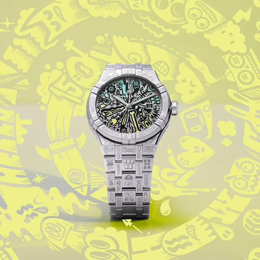 Maurice Lacroix Aikon Automatic Wotto Limited Edition navrhl britský urban-artový umělec Wotto, vlastním jménem Craig Watkins. Jeho 